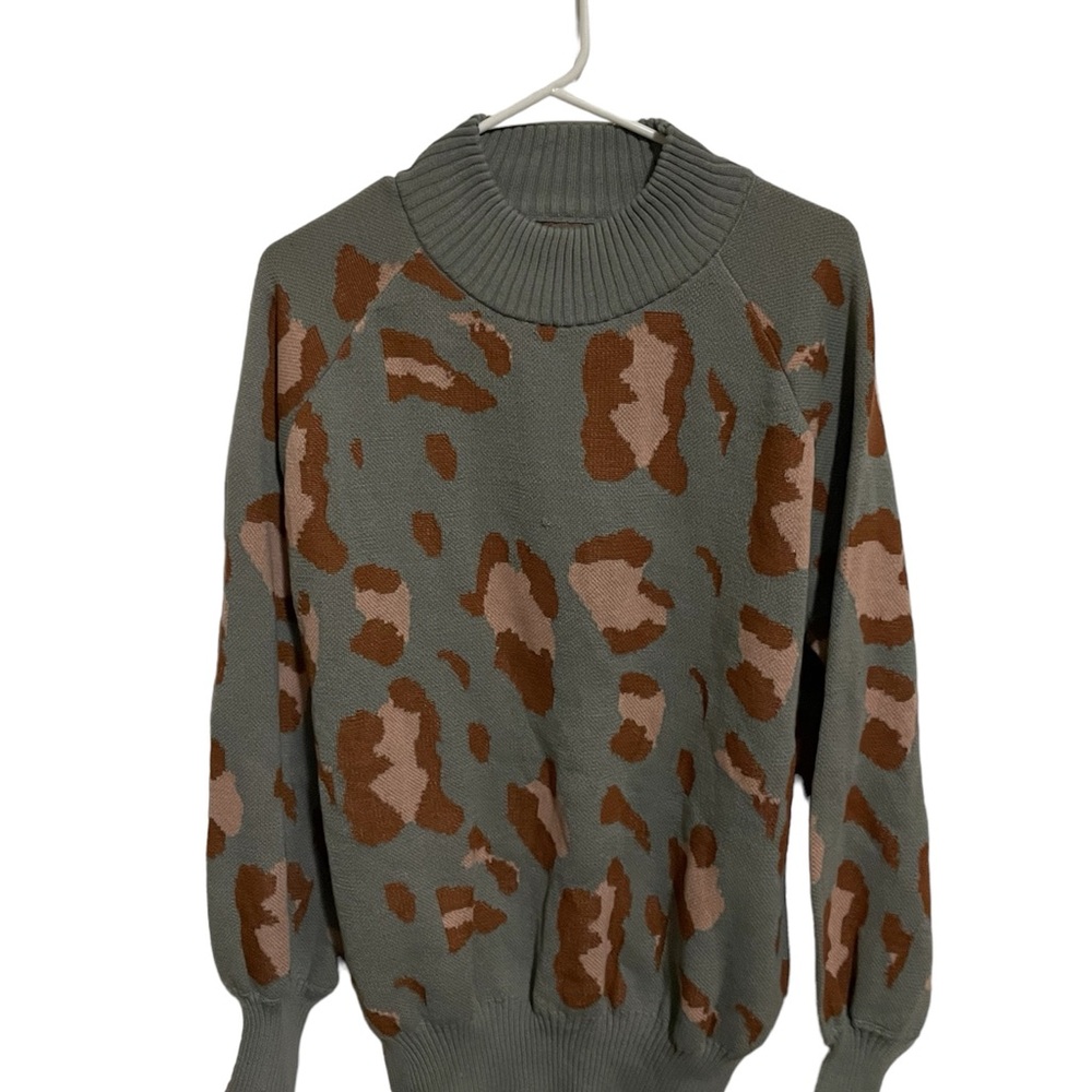 Leopard print sweater